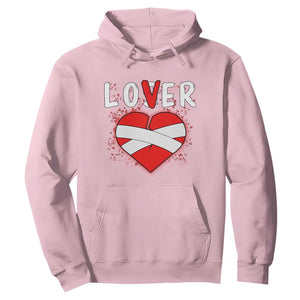 Broken Heart Lover Or Loser Single Day Anti Valentine Hoodie TS09 Light Pink Print Your Wear