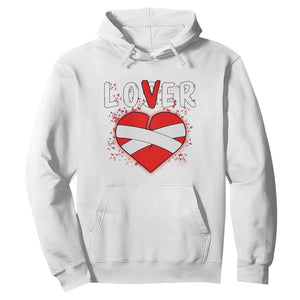 Broken Heart Lover Or Loser Single Day Anti Valentine Hoodie TS09 White Print Your Wear