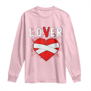 Broken Heart Lover Or Loser Single Day Anti Valentine Long Sleeve Shirt TS09 Light Pink Print Your Wear