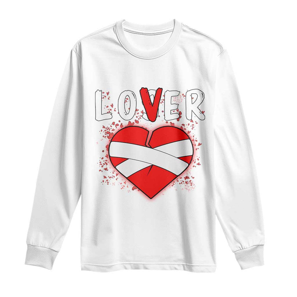 Broken Heart Lover Or Loser Single Day Anti Valentine Long Sleeve Shirt TS09 White Print Your Wear