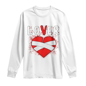 Broken Heart Lover Or Loser Single Day Anti Valentine Long Sleeve Shirt TS09 White Print Your Wear