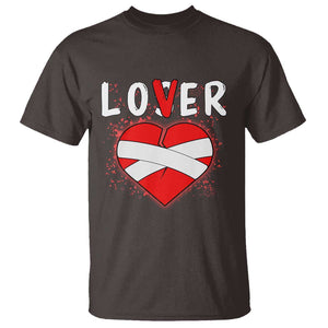 Broken Heart Lover Or Loser Single Day Anti Valentine T Shirt TS09 Dark Chocolate Print Your Wear