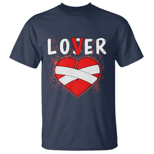 Broken Heart Lover Or Loser Single Day Anti Valentine T Shirt TS09 Navy Print Your Wear