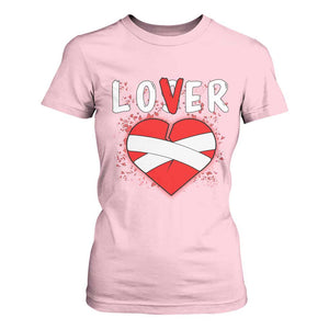 Broken Heart Lover Or Loser Single Day Anti Valentine T Shirt For Women TS09 Light Pink Print Your Wear