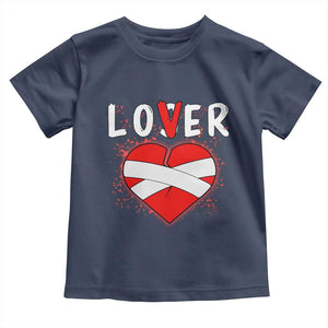 Broken Heart Lover Or Loser Single Day Anti Valentine Toddler T Shirt TS09 Navy Print Your Wear