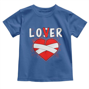 Broken Heart Lover Or Loser Single Day Anti Valentine Toddler T Shirt TS09 Royal Blue Print Your Wear