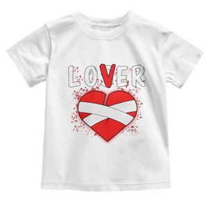 Broken Heart Lover Or Loser Single Day Anti Valentine Toddler T Shirt TS09 White Print Your Wear