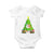 Funny Xmas Cat Baby Onesie What? Cat Pushing Christmas Tree Mischievous Cat Lover TS09 White Print Your Wear