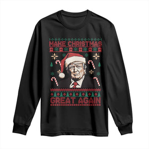 Funny Christmas Trump Long Sleeve Shirt Make Christmas Great Again TS09 Black Print Your Wear