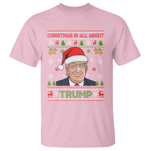 Funny Christmas Is All About Trump T Shirt TS09 Light Pink Print Your Wear