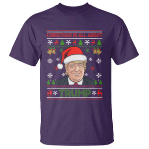 Funny Christmas Is All About Trump T Shirt TS09 Purple Print Your Wear