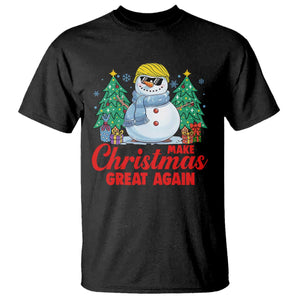 Make Christmas Great Again T Shirt Funny Trump Snowman Xmas TS09 Black Print Your Wear