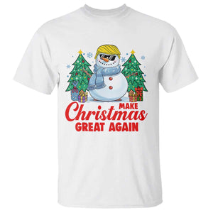 Make Christmas Great Again T Shirt Funny Trump Snowman Xmas TS09 White Print Your Wear