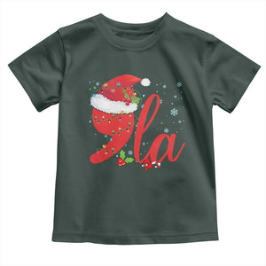 Funny Christmas Kamala Baby Shirt Comma La Harris Santa Hat TS09 Dark Forest Green Print Your Wear