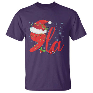 Funny Christmas Kamala T Shirt Comma La Harris Santa Hat TS09 Purple Print Your Wear