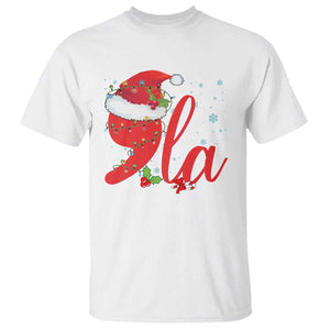 Funny Christmas Kamala T Shirt Comma La Harris Santa Hat TS09 White Print Your Wear