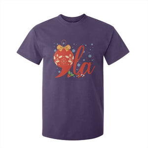 Funny Christmas Kamala T Shirt For Kid Comma La Harris Bauble TS09 Purple Print Your Wear