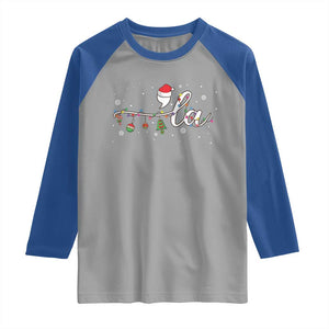 Funny Christmas Kamala Raglan Shirt Comma La Harris Christmas Tree TS09 Sport Gray Royal Print Your Wear