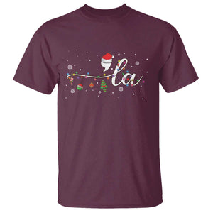 Funny Christmas Kamala T Shirt Comma La Harris Christmas Tree TS09 Maroon Print Your Wear