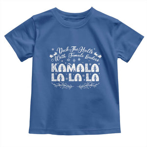 Funny Christmas Kamala Baby Shirt Deck The Halls With Female Leaders Madam President TS09 Royal Blue Print Your Wear