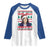 Funny Christmas Kamala Raglan Shirt Tis The Season To Be Jolly Kamala La La TS09 White Royal Print Your Wear