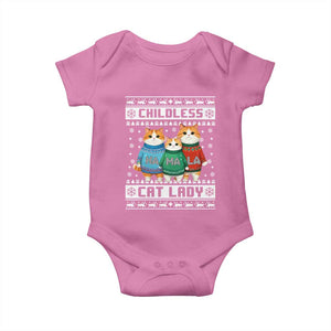 Christmas Childless Cat Lady Baby Onesie Cute Cats Cat Mom Meowy Xmas Kamala 2024 TS09 Azalea Print Your Wear