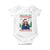 Xmas Kamala 2024 Baby Onesie This Is My First Christmas With Madam President TS09 White Print Your Wear