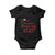 Funny Christmas Baby Onesie Nice Naughty Mind Your Own Damn Business TS09 Black Print Your Wear