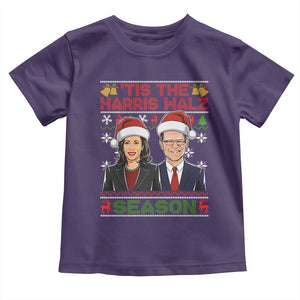 Christmas 'Tis The Harris Walz Season Baby Shirt TS09 Purple Print Your Wear