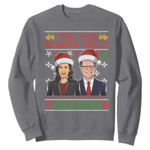 Christmas 'Tis The Harris Walz Season Sweatshirt TS09 Charcoal Print Your Wear