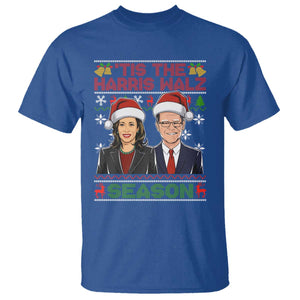 Christmas 'Tis The Harris Walz Season T Shirt TS09 Royal Blue Print Your Wear