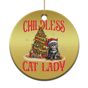 Xmas Childless Cat Lady Christmas Ornament Funny Cat Christmas Light Tree TS09 Print Your Wear