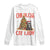 Christmas Childless Cat Lady Long Sleeve Shirt Funny Cat Christmas Light Tree TS09 White Print Your Wear