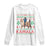 Christmas Childless Cat Lady For Kamala Long Sleeve Shirt Funny Santa Cat Voted Harris 2024 TS09 White Print Your Wear