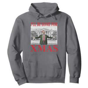 Funny Christmas Trump Hoodie I'll Be Home For Xmas TS09 Charcoal Print Your Wear