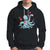 Valentine's Day Hoodie Octopus With Heart Balloons Cute Love Letter TS09 Black Printyourwear