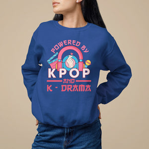 Powered by K-pop and K-Drama Korena Lover Sweatshirt TS09 Royal Blue Printyourwear