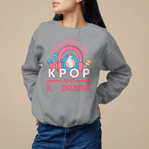 Powered by K-pop and K-Drama Korena Lover Sweatshirt TS09 Sport Gray Printyourwear