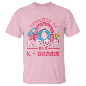 Powered by K-pop and K-Drama Korena Lover T Shirt TS09 Light Pink Printyourwear