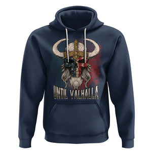 Viking Hoodie Until Valhalla US Flag Vintage Mythology TS09 Navy Printyourwear