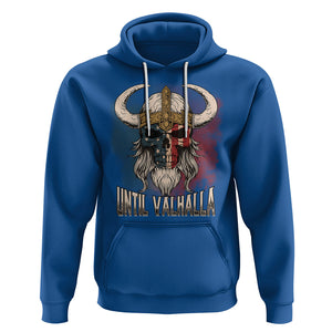 Viking Hoodie Until Valhalla US Flag Vintage Mythology TS09 Royal Blue Printyourwear