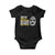 Deny Defend Depose Baby Onesie TS09 Black Print Your Wear