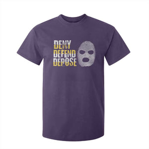 Deny Defend Depose T Shirt For Kid TS09 Purple Print Your Wear