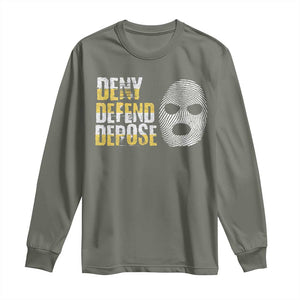 Deny Defend Depose Long Sleeve Shirt TS09 Military Green Print Your Wear