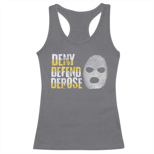 Deny Defend Depose Racerback Tank Top TS09 Charcoal Print Your Wear