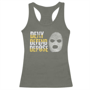 Deny Defend Depose Racerback Tank Top TS09 Military Green Print Your Wear