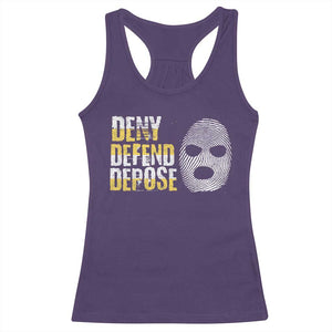 Deny Defend Depose Racerback Tank Top TS09 Purple Print Your Wear