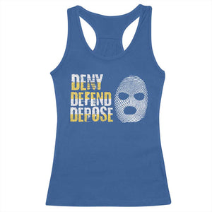 Deny Defend Depose Racerback Tank Top TS09 Royal Blue Print Your Wear