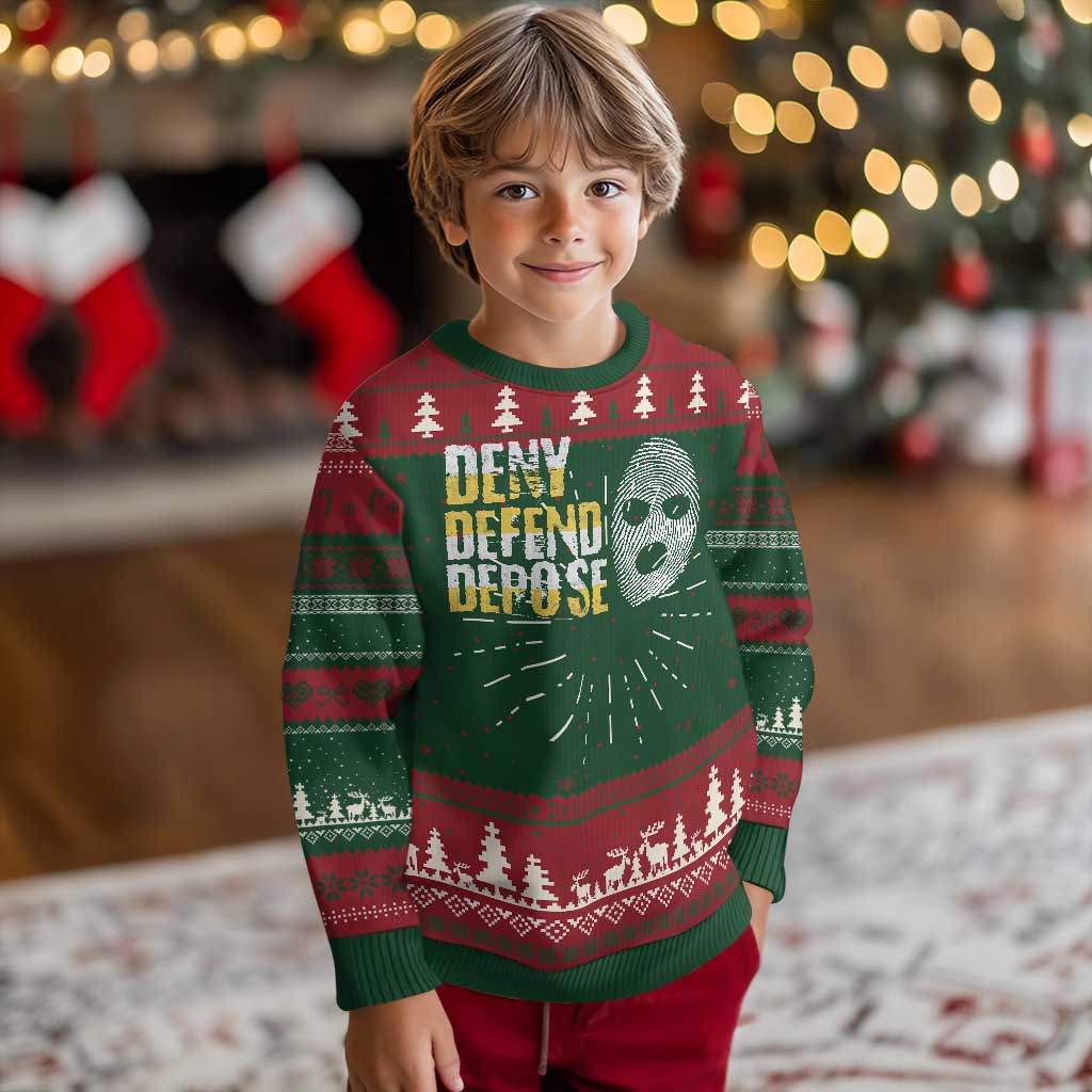 Deny Defend Depose Ugly Christmas Sweater TS09 Christmas Print Your Wear