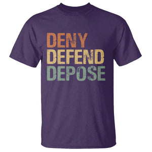 Retro Deny Defend Depose T Shirt TS09 Purple Print Your Wear